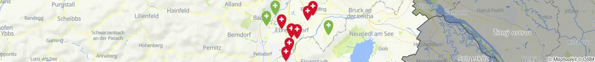 Kartenansicht für Apotheken-Notdienste in der Nähe von Au am Leithaberge (Bruck an der Leitha, Niederösterreich)